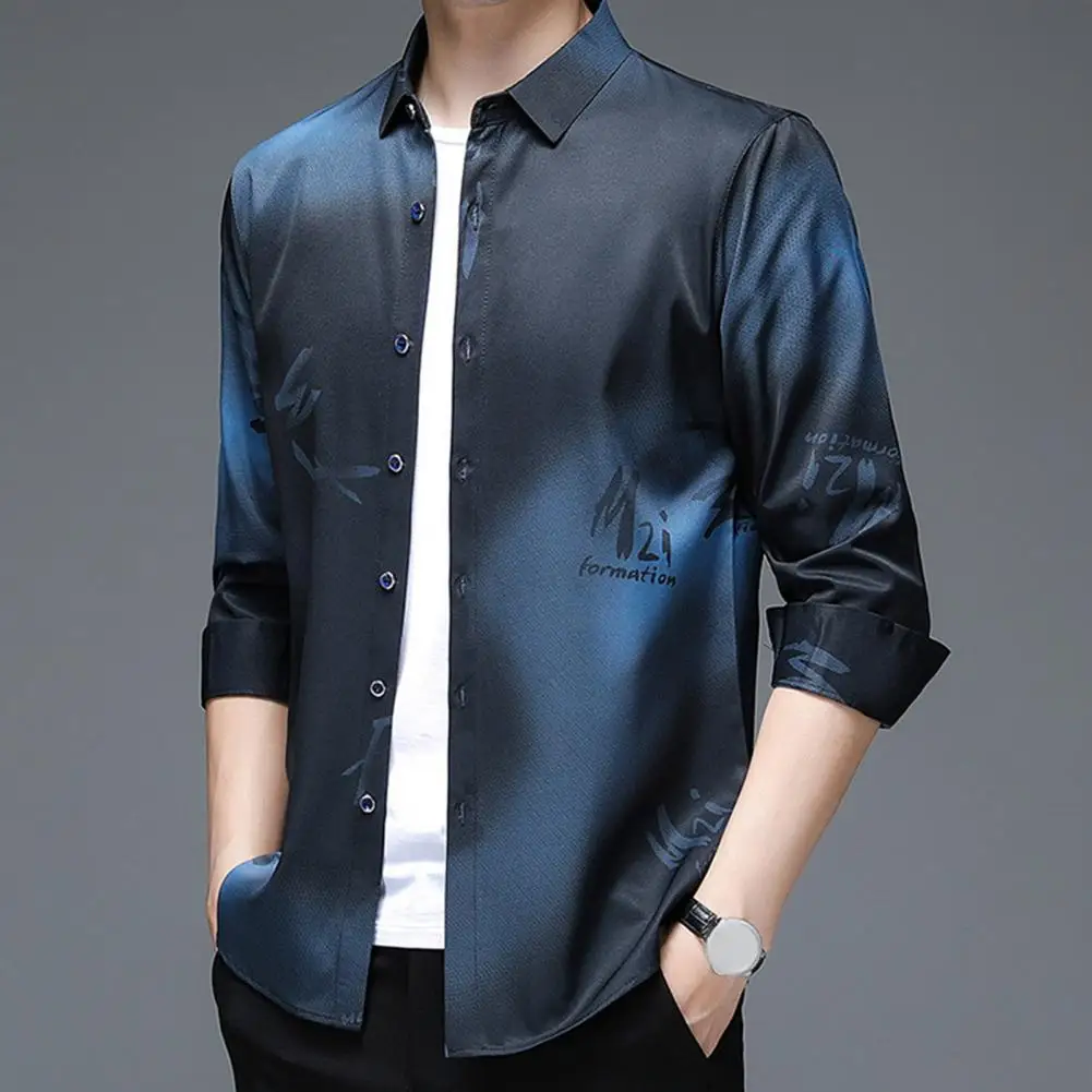 Рубашка мужская с длинными рукавами, свободная деловая сорочка с принтом, с лацканами, в стиле кэжуал, с защитой от морщин, весна-осень
Рубашка мужская с длинными рукавами, свободная деловая сорочка с принтом, с лацканами, в стиле кэжуал, с защитой от морщин, весна-осень
