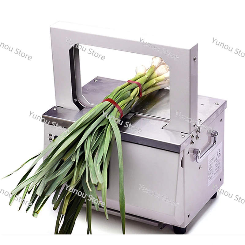 

110V/220V Automatic Strapping Machine OPP Tape Hot Melt Vegetable Tying Baler for Sausage Food Tape Strapping Binding Machine