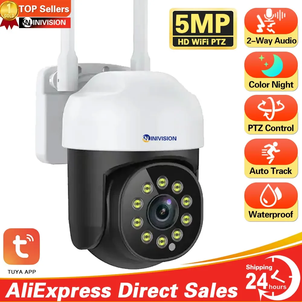 5MP Tuya IP Camera WiFi Wireless Video Surveillance Cam Home Security Protection Motion Detection Waterproof Smart Life APP
5MP Tuya IP Camera WiFi Wireless Video Surveillance Cam Home Security Protection Motion Detection Waterproof Smart Life APP
