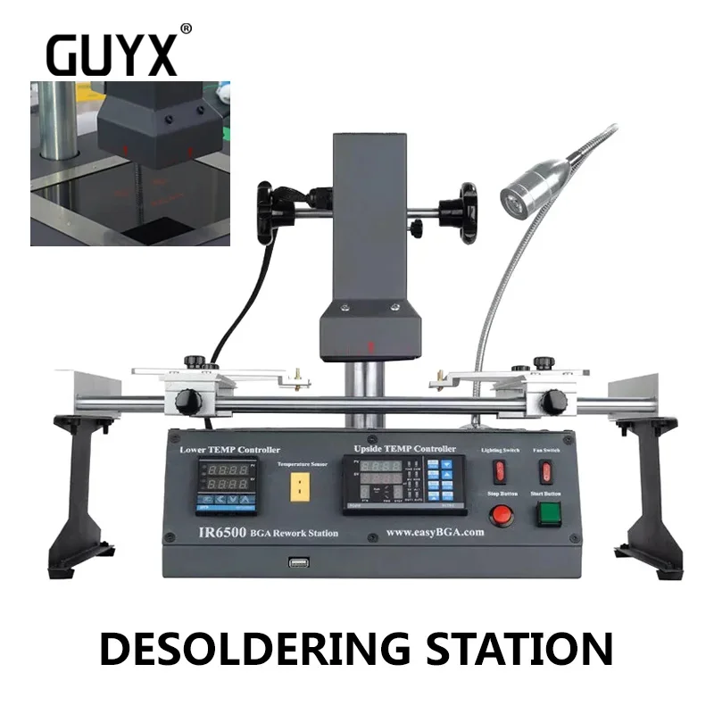 IR6500 Infrared BGA Soldering Station Solder Rework Machine for Motherboard Chip PCB Refurbished Repair System
IR6500 Infrared BGA Soldering Station Solder Rework Machine for Motherboard Chip PCB Refurbished Repair System