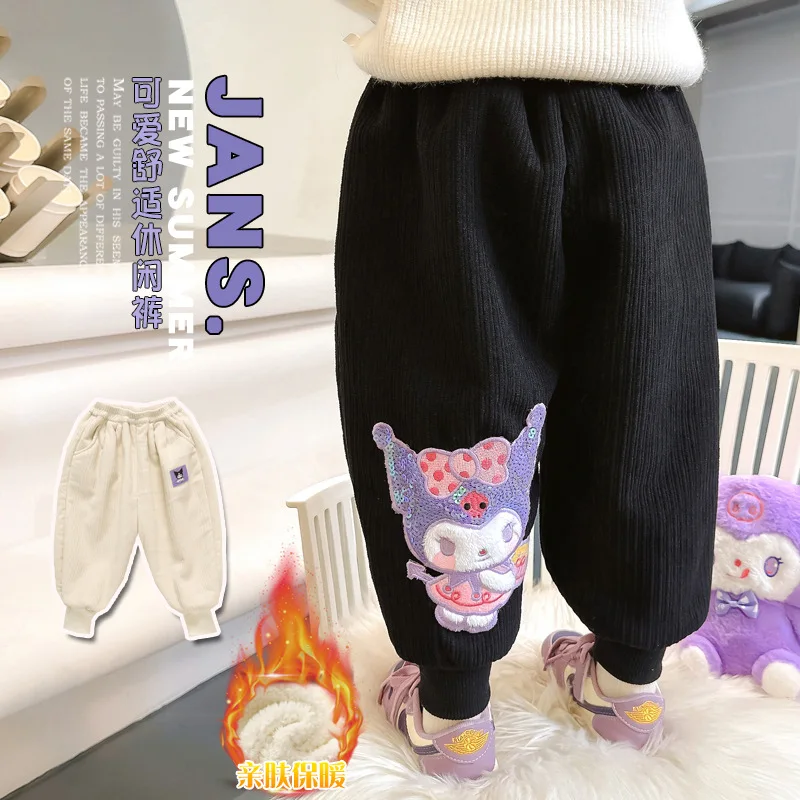 New Sanrio Children's Pants Japanese Cartoon Kawaii Kuromi Thickened Casual Pants Cute Baby Plush Pants Anime Girl Birthday Gift
New Sanrio Children's Pants Japanese Cartoon Kawaii Kuromi Thickened Casual Pants Cute Baby Plush Pants Anime Girl Birthday Gift