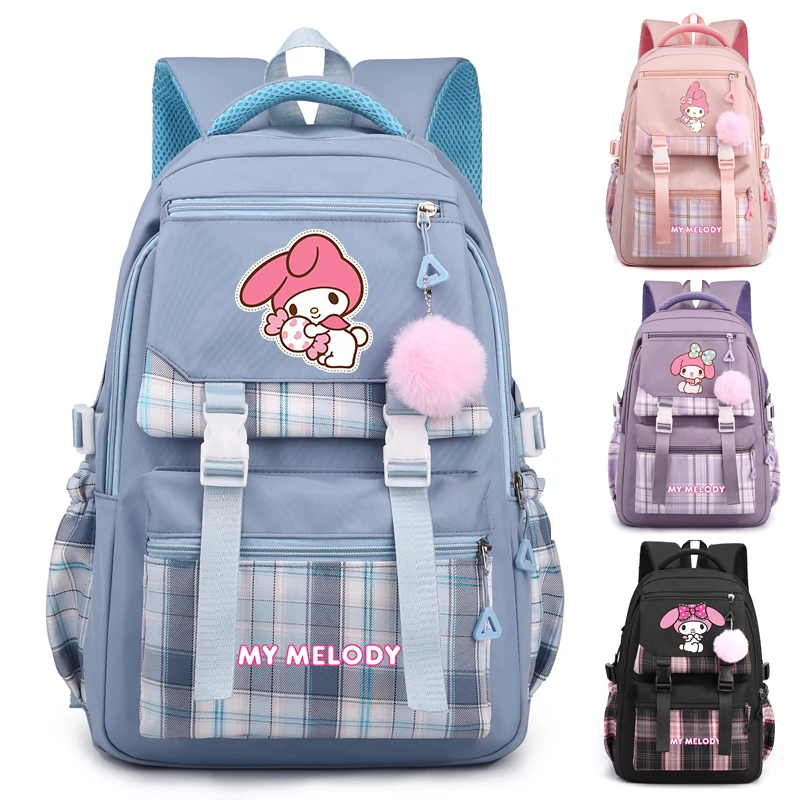 

Kawaii Sanrio Melody рюкзак для женщин с аниме принтом сумка для книг студент подросток девочка мальчик дети рюкзак школьный рюкзак
