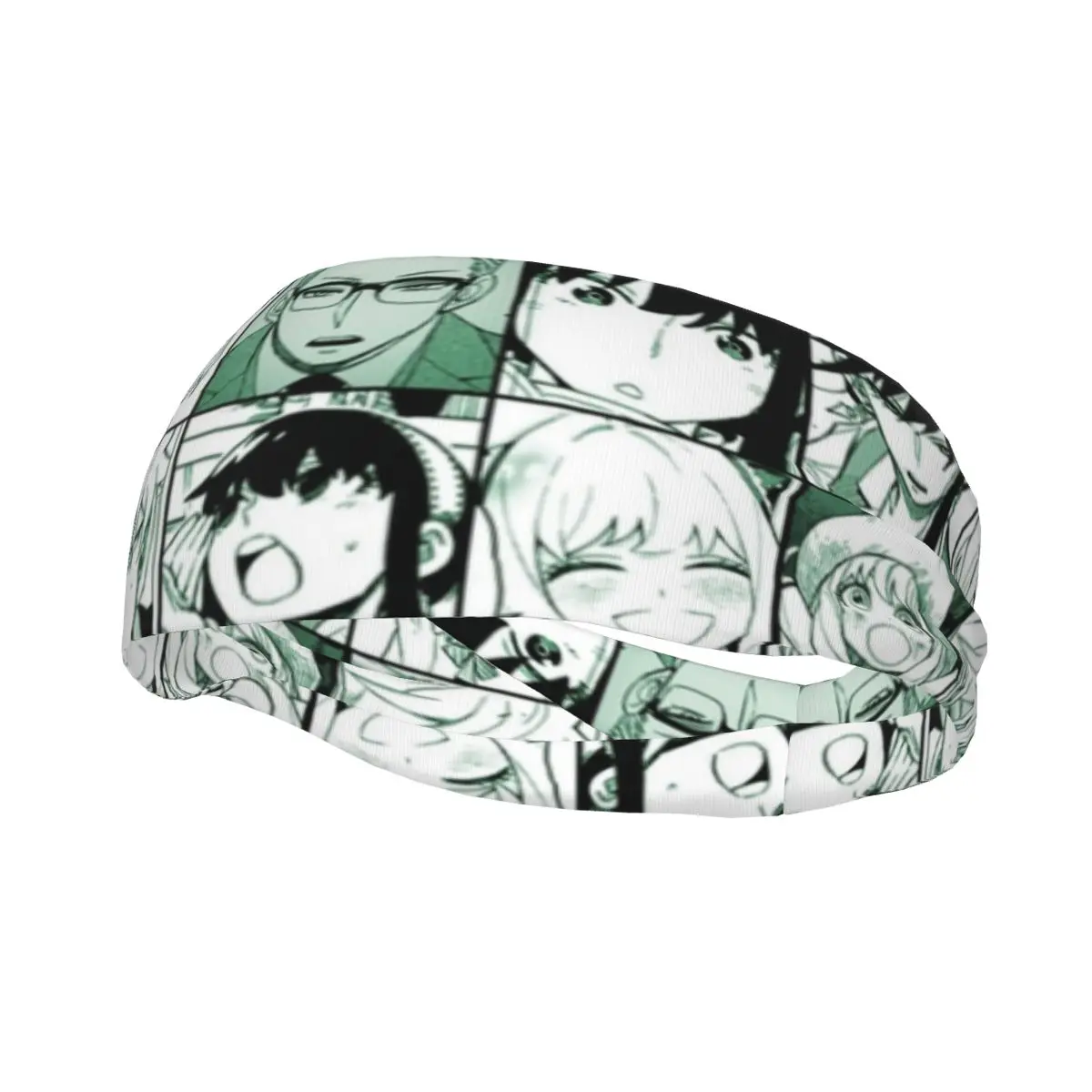 

Spy X Family Manga Panels Collage Men Sweatband Sports Headband Elastic Sports Yoga Hair Band Sweat Wash Bands Sports Safety