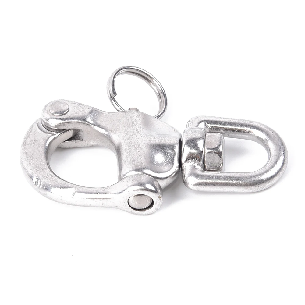 Swivel Snap Shackle Marine Boat Hardware 70mm High hardness Accessory Universal 316 Stainless Steel Yacht Fine
Swivel Snap Shackle Marine Boat Hardware 70mm High hardness Accessory Universal 316 Stainless Steel Yacht Fine