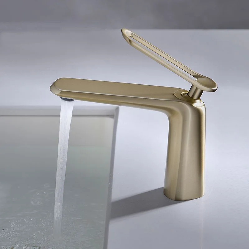 Brushed Gold Basin Faucet Bathroom Deck Mounted Brass Washbasin Mixer Tap Single Handle Hot Cold Mixer Tap New Arrival
Brushed Gold Basin Faucet Bathroom Deck Mounted Brass Washbasin Mixer Tap Single Handle Hot Cold Mixer Tap New Arrival