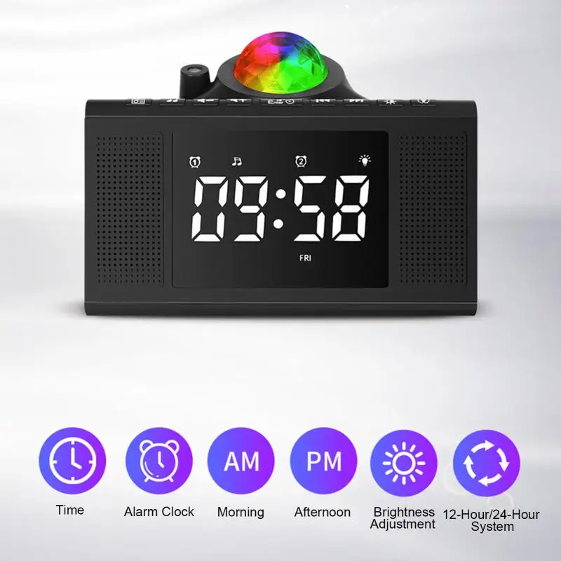 Multifunction Digital Alarm Clock Projection Desk Clock Children Gift Projector Lamp Night Light Projection Lamp With Led Screen
Multifunction Digital Alarm Clock Projection Desk Clock Children Gift Projector Lamp Night Light Projection Lamp With Led Screen