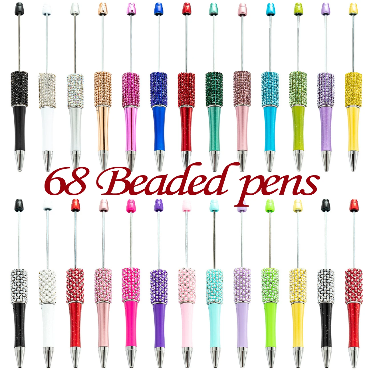 68Pcs Diamond Bead Pen Wholesale Creative DIY Handmade Sticker Set Diamond Beaded Ballpoint Pens
68Pcs Diamond Bead Pen Wholesale Creative DIY Handmade Sticker Set Diamond Beaded Ballpoint Pens