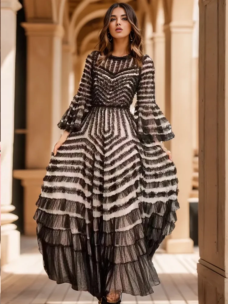 Birthday 2024 New Women's Party Dress High Quality Casual Mesh Sexy Fashion Chic Vintage Pretty Long Sleeved Dresses For Women
Birthday 2024 New Women's Party Dress High Quality Casual Mesh Sexy Fashion Chic Vintage Pretty Long Sleeved Dresses For Women