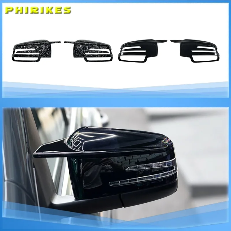 

2pcs Rearview Car Styling Car Side Carbon Fiber Pattern for Mercedes Benz W176 246 204 212 221 C117 X204 X156 Mirror Cover Caps