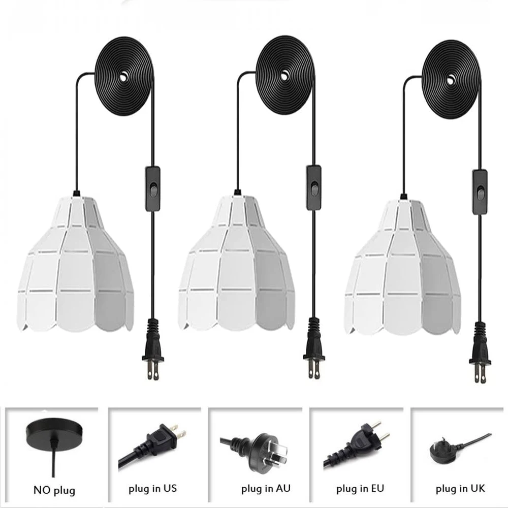

3 шт./упаковка, подвесные мини-светильники со шнуром, современные подвесные светильник ильники для кухонного островка, столовой, гостиной