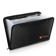 Portable Fireproof File Folder Fireproof Fire And Water Resistant Money Document Bag With A4 Size 13 Pockets Zipper Closure
Portable Fireproof File Folder Fireproof Fire And Water Resistant Money Document Bag With A4 Size 13 Pockets Zipper Closure