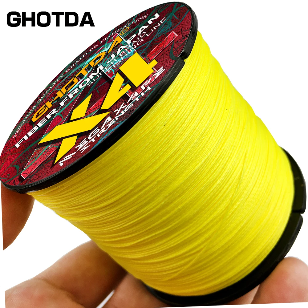 

GHOTDA PE Braided Fishing Line 10-80LB 4 Strands 1000m Super Strong Seawater Multifilament Multi-color Carp Spinning Lines Pesca