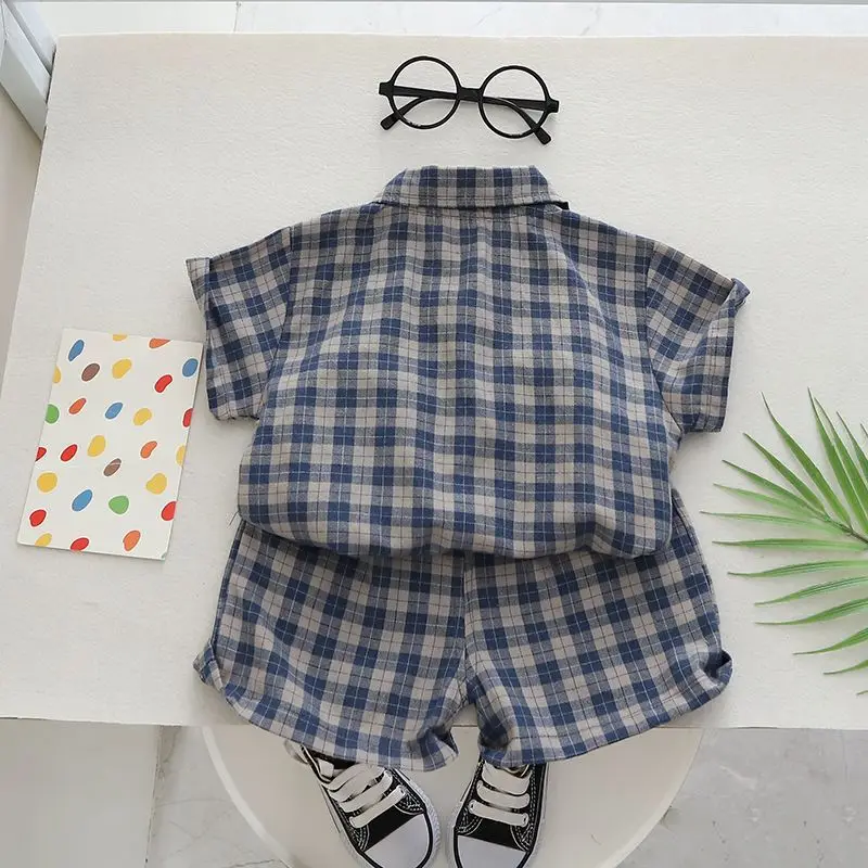 Boys Shirt Set New Trendy Summer Casual Shirt Shorts Childrens Thin Two-piece Set Baby Boy Clothes Set
Boys Shirt Set New Trendy Summer Casual Shirt Shorts Childrens Thin Two-piece Set Baby Boy Clothes Set
