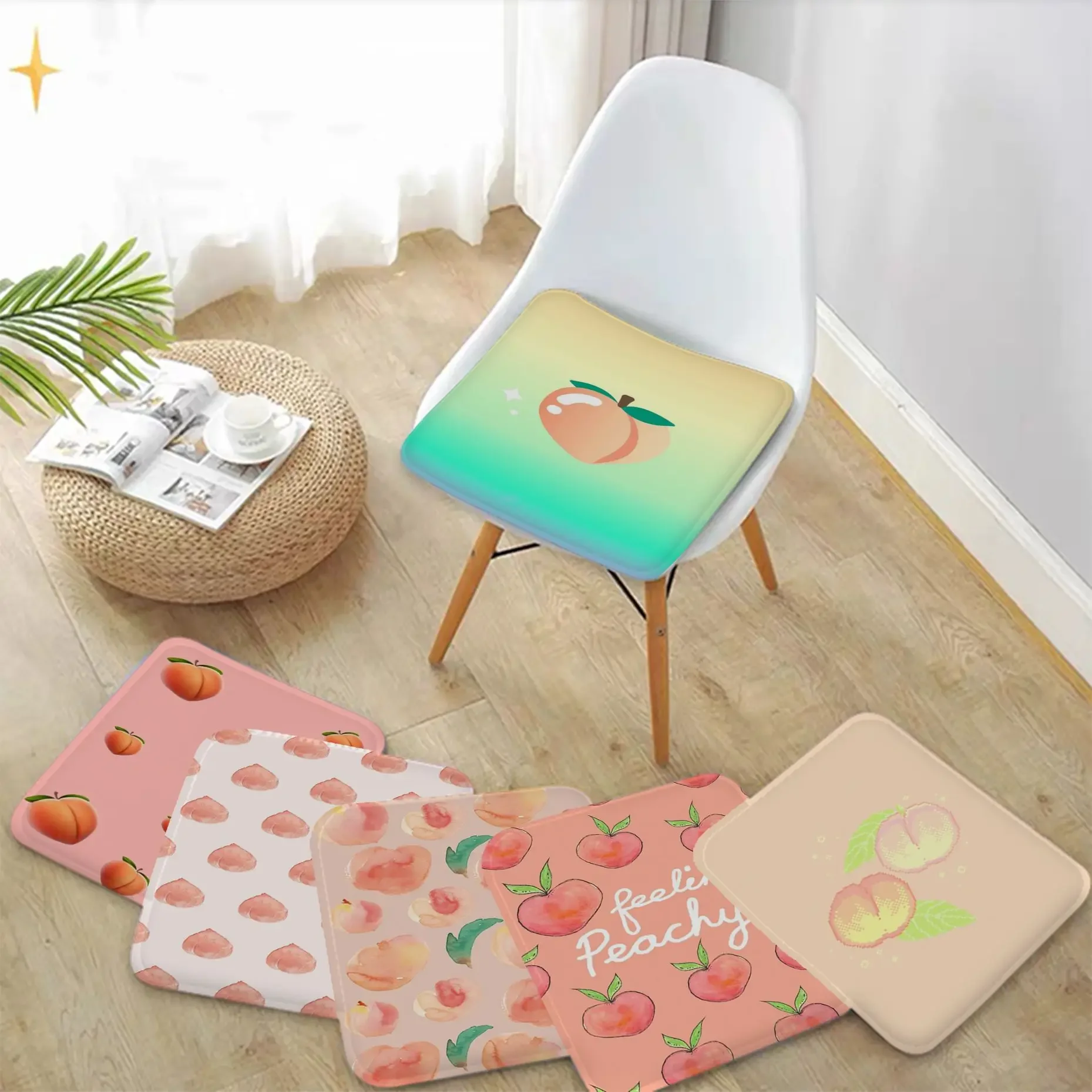 Summer Day Peache Cushion Mat Tie Rope Chair Mat Soft Pad Seat Cushion For Dining Patio Home Office Indoor Outdoor Garden Outdoo
Summer Day Peache Cushion Mat Tie Rope Chair Mat Soft Pad Seat Cushion For Dining Patio Home Office Indoor Outdoor Garden Outdoo