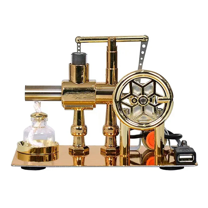Mini Generator Metal Stirling Engine Model Technology Educational Toys Steam Engine Physical Experimental Model Montessori Gift
Mini Generator Metal Stirling Engine Model Technology Educational Toys Steam Engine Physical Experimental Model Montessori Gift