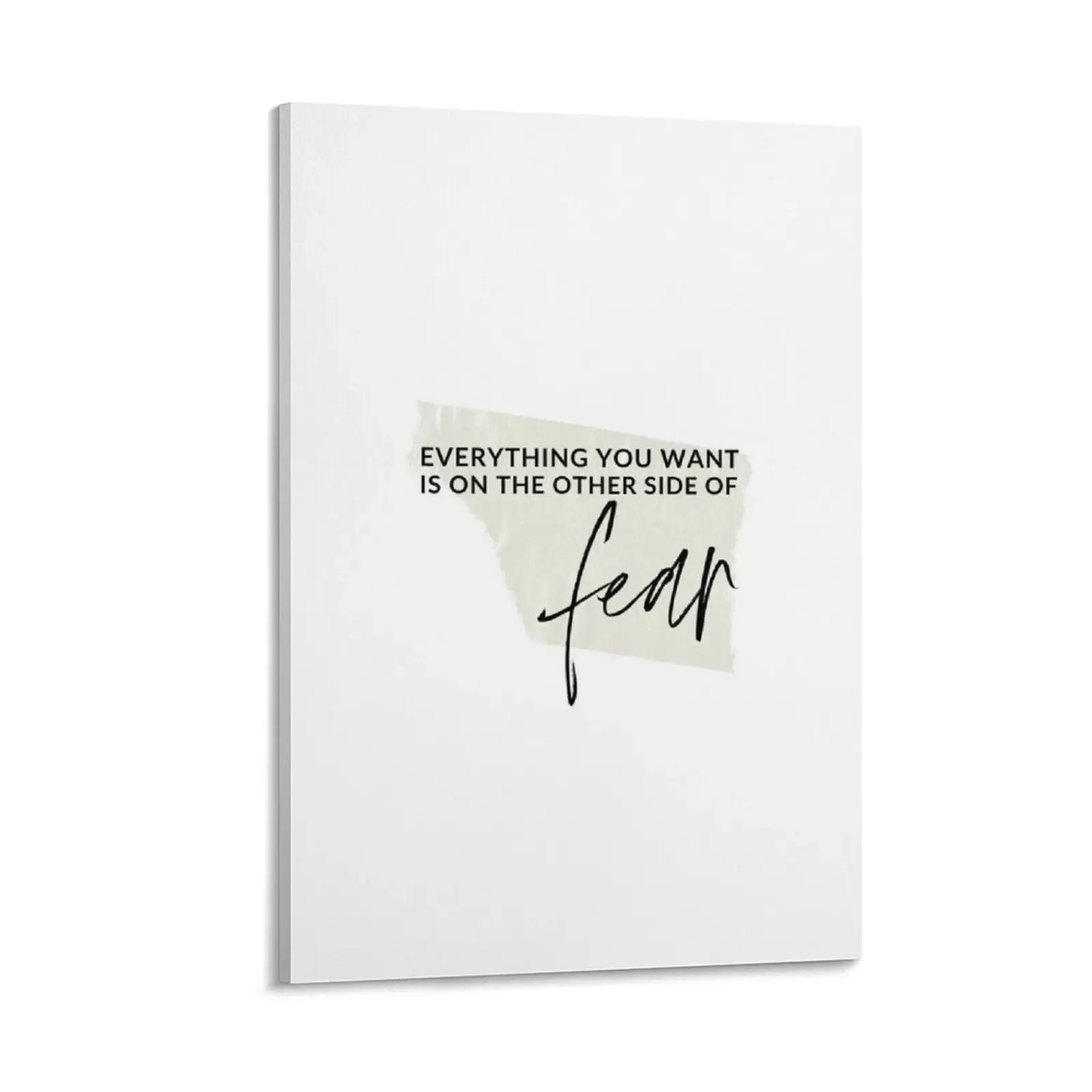 Everything you want is on the other side of fear Canvas Painting room decorations Decorative paintings
Everything you want is on the other side of fear Canvas Painting room decorations Decorative paintings