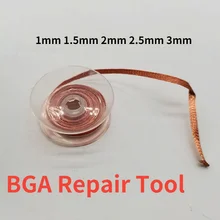 1mm 1.5mm 2mm 2.5mm 3mm Width 1.5M Length Desoldering Braid Welding Solder Remover Wick Wire Lead Cord Flux BGA Repair Tool
1mm 1.5mm 2mm 2.5mm 3mm Width 1.5M Length Desoldering Braid Welding Solder Remover Wick Wire Lead Cord Flux BGA Repair Tool