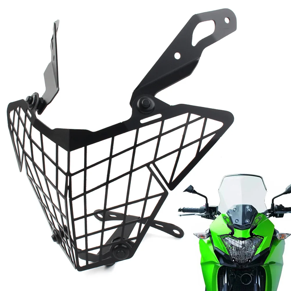 Стальная защита для фары мотоцикла, защитная решетка для KAWASAKI Versys 300 KLE300 X - 300 2015 2016 2017 
Стальная защита для фары мотоцикла, защитная решетка для KAWASAKI Versys 300 KLE300 X - 300 2015 2016 2017