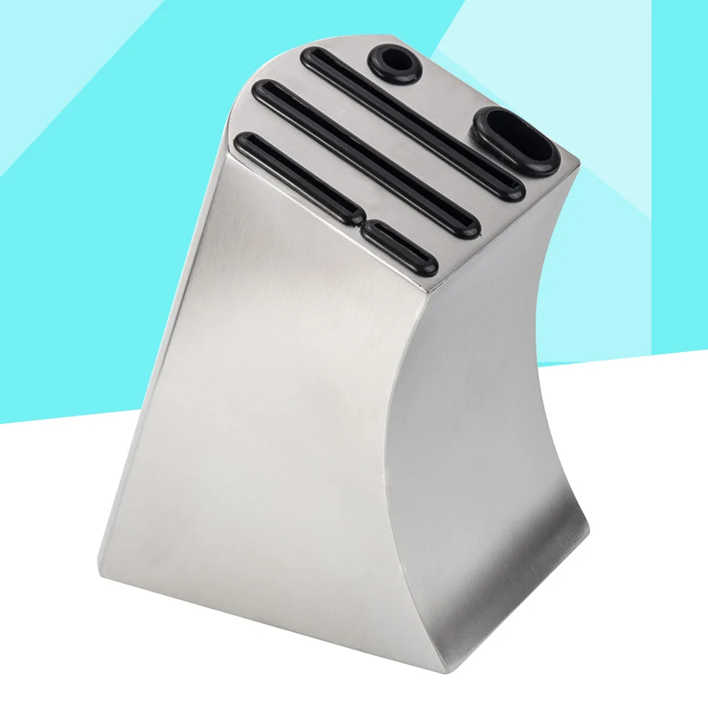 Stainless Steel Knife Holder Creative Knife Block Kitchen Knives Storage Rack Inserted Knife Storage Rack
Stainless Steel Knife Holder Creative Knife Block Kitchen Knives Storage Rack Inserted Knife Storage Rack