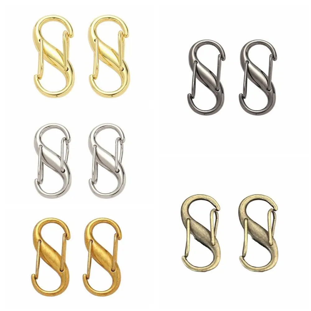 

Hook Shortening S Type Shape Clasp Bag Extension Buckle Alloy Chain Length Adjusting Buckle Hardware Accessory Silver