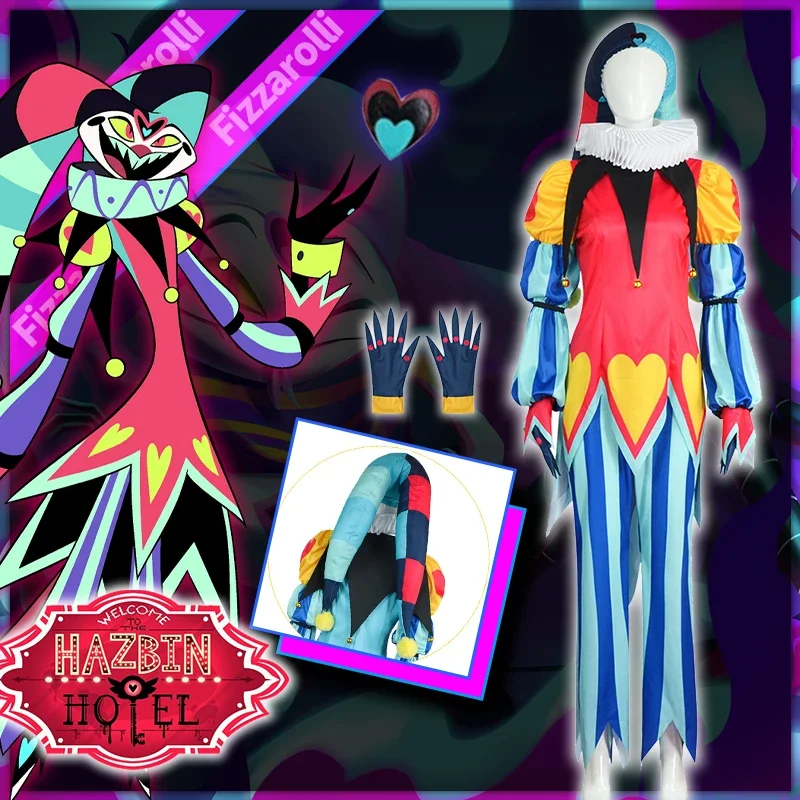 Fizzarolli Cosplay Costume Anime Hazbin Hotel Hat Gloves Collar Uniform Suit Helluva Boss Ozzie's Demon Halloween Party
Fizzarolli Cosplay Costume Anime Hazbin Hotel Hat Gloves Collar Uniform Suit Helluva Boss Ozzie's Demon Halloween Party