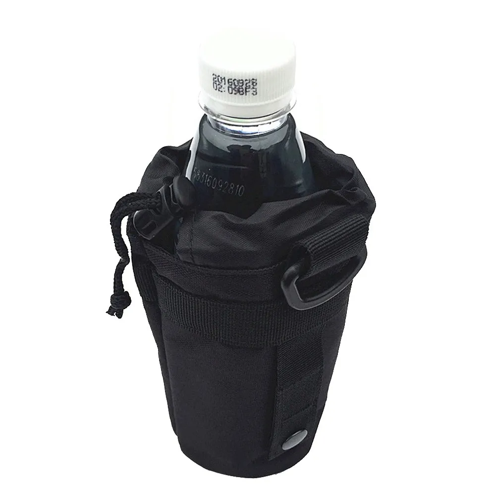 

Tactical Water Bottle Carrier 500ml Outdoor Molle Pouch Bag Travel Hiking Cycling Drawstring Holder Kettle Carrier Bag