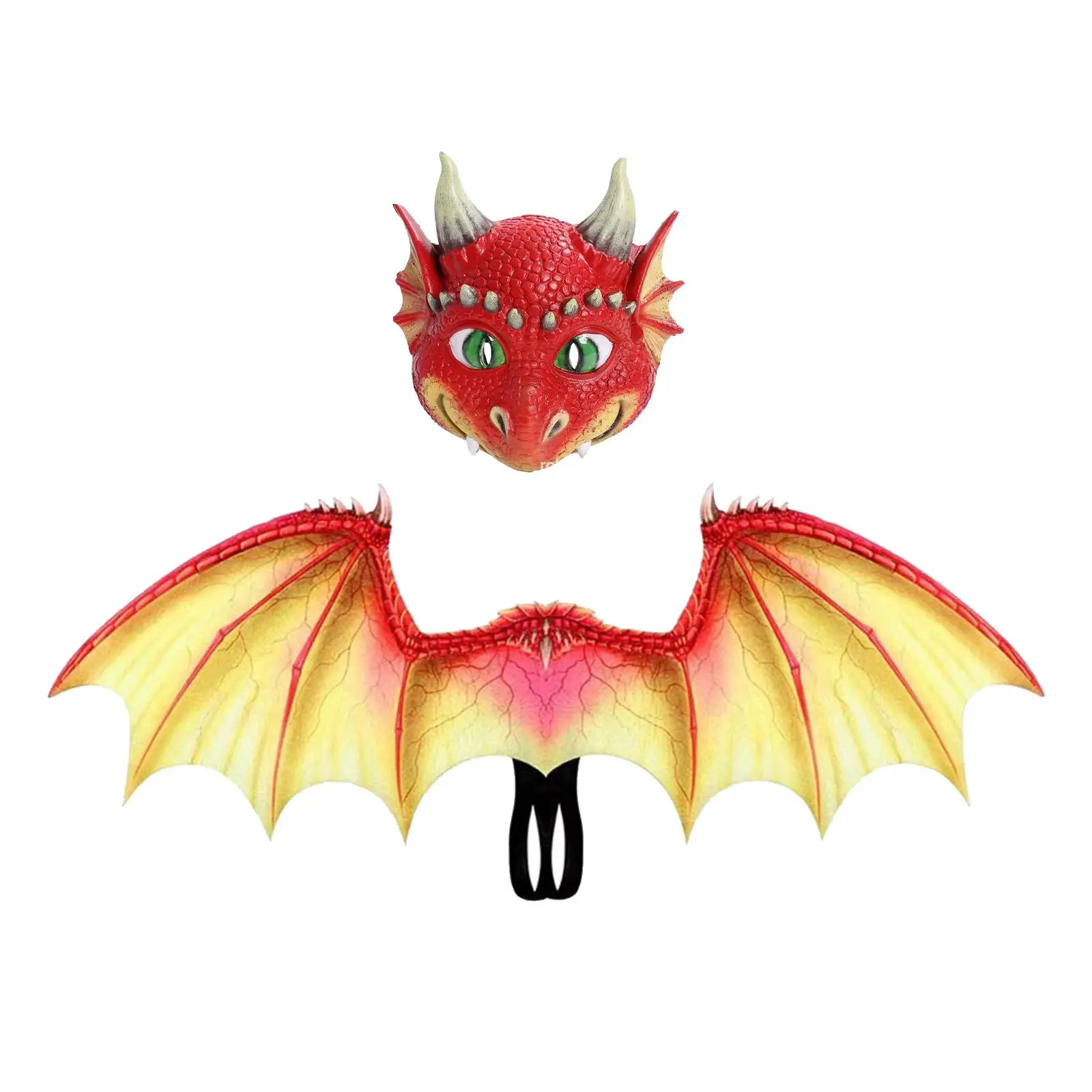 

Kids Dragon Costume Cosplay Wings Wings Dinosaur Mask Set Dress up Props for Carnivals Holiday Fancy Dress Masquerade Mardi Gras