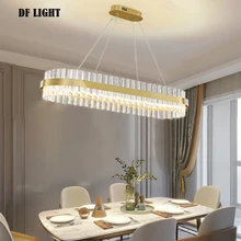 Nordic Modern Living Room Bedroom Kitchen Golden Oval Crystal Chandelier LED Crystal Ceiling Lamp Dining Hall Hotel Room Light
Nordic Modern Living Room Bedroom Kitchen Golden Oval Crystal Chandelier LED Crystal Ceiling Lamp Dining Hall Hotel Room Light