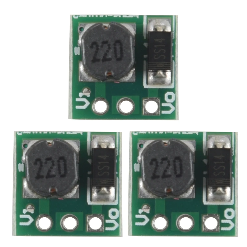 

3X 0.9-5V To 5V DC-DC Step-Up Power Module Voltage Boost Converter Board 1.5V 1.8V 2.5V 3V 3.3V 3.7V 4.2V To 5V Green