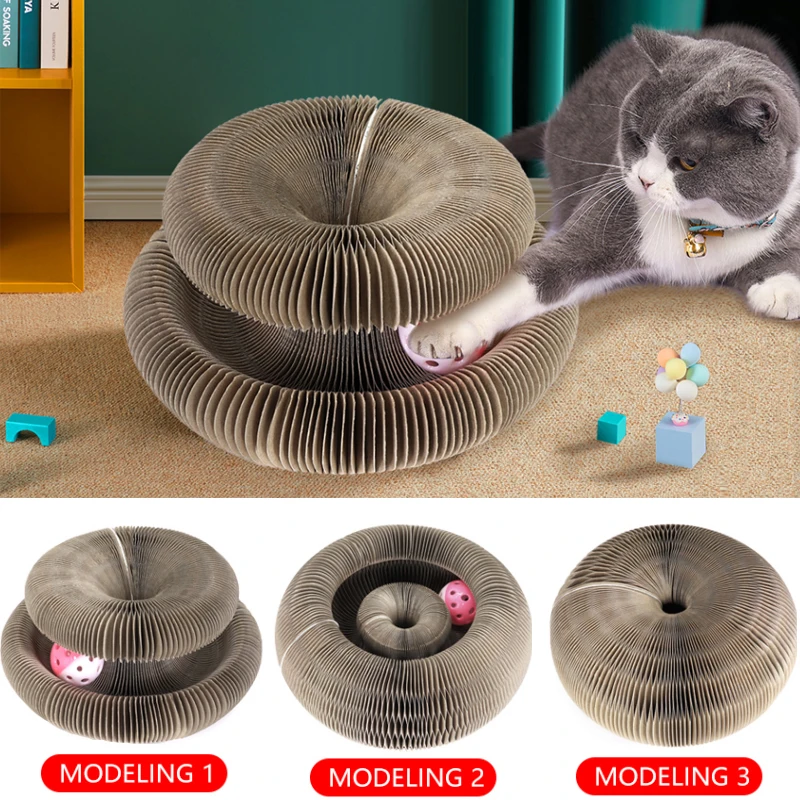 Interactive Cat Scratch Board Funny Kitten Toy with Bell Ball Cat Grinding Claw Cat Climbing Frame Corrugated Cat Scratch Toy
Interactive Cat Scratch Board Funny Kitten Toy with Bell Ball Cat Grinding Claw Cat Climbing Frame Corrugated Cat Scratch Toy