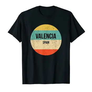 A Sua Escapadinha Espanhola Perfeita: A Bolsa de Ombro Madrid Barcelona 7 More Design Valencia Retro Vintage Stripes spain T shirts 100% Cotton Men Women Clothing T-Shirt Size XS-5XL