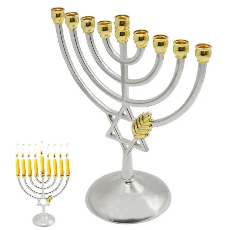 Hanukka подсвечник Звезда Давида подсвечник декоративный подсвечник для украшения дома Обеденный стол держатель 9 веток 
Hanukka подсвечник Звезда Давида подсвечник декоративный подсвечник для украшения дома Обеденный стол держатель 9 веток