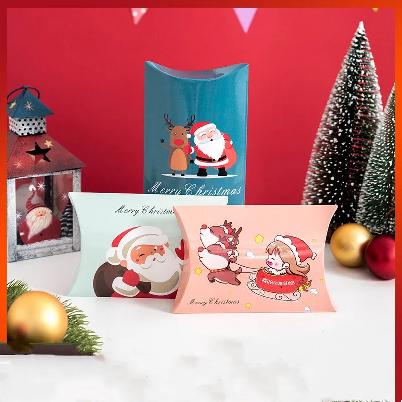 50pcs/lot Christmas Theme Candy Box Small Paper Chocolate Cookie Gift Boxes Pillow Style Party Decoration
50pcs/lot Christmas Theme Candy Box Small Paper Chocolate Cookie Gift Boxes Pillow Style Party Decoration