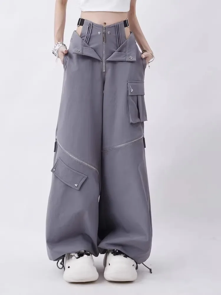 American Individualized Spicy Girl Hollow Out Workwear Pants for Women Fashion Zipper Two Wear Design Casual Versatile Trousers
American Individualized Spicy Girl Hollow Out Workwear Pants for Women Fashion Zipper Two Wear Design Casual Versatile Trousers