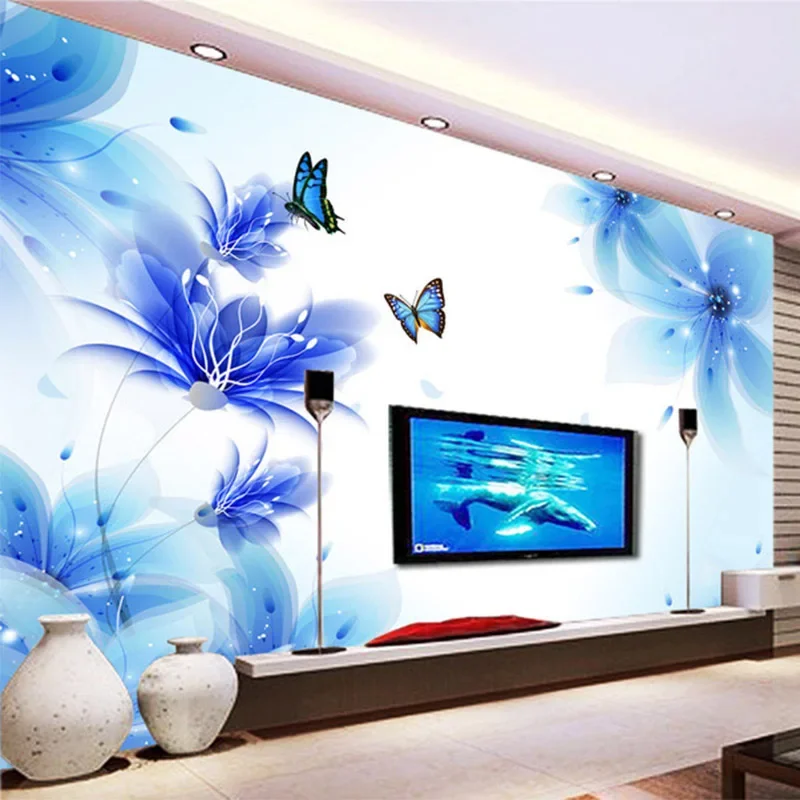 Modern Abstract 3D Blue Butterfly Flowers Photo Murals Wallpaper Living Room TV Sofa Background Wall Cloth Decor Papel De Parede
Modern Abstract 3D Blue Butterfly Flowers Photo Murals Wallpaper Living Room TV Sofa Background Wall Cloth Decor Papel De Parede