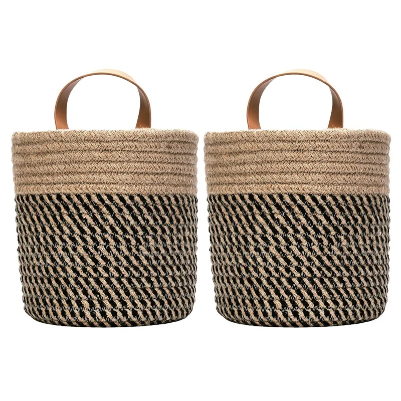 HOT SALE 2 Pack Wall Hanging Storage Baskets - Small Cotton Rope Woven Closet Storage Bins-Shelf Basket Organizer For Plants
HOT SALE 2 Pack Wall Hanging Storage Baskets - Small Cotton Rope Woven Closet Storage Bins-Shelf Basket Organizer For Plants
