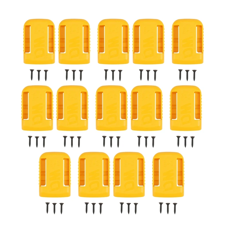 

14-упаковочные держатели аккумуляторов для док-станции Dewalt 20 в, подходит для 20 в 60 в макс. желтого цвета (без батареи)