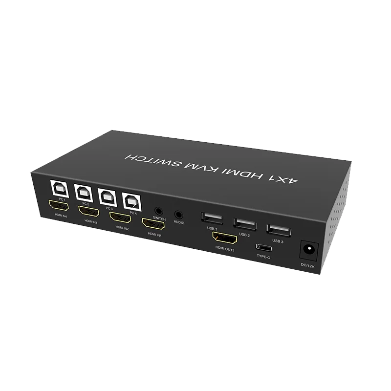 HDM Splitter Synchronizer All-in-one Four-in-one-out 4-port Computer Screen Game Shared Mouse and Keyboard 4k
HDM Splitter Synchronizer All-in-one Four-in-one-out 4-port Computer Screen Game Shared Mouse and Keyboard 4k