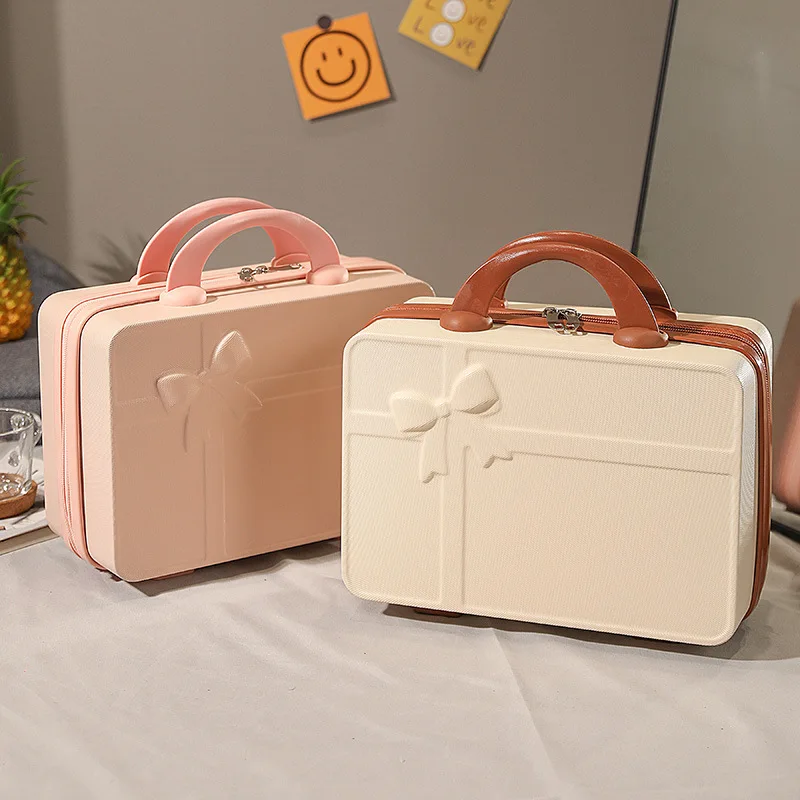 2023 Suitcase makeup and small luggage fashion 14-inch password box portable storage bag with hand gift box
2023 Suitcase makeup and small luggage fashion 14-inch password box portable storage bag with hand gift box