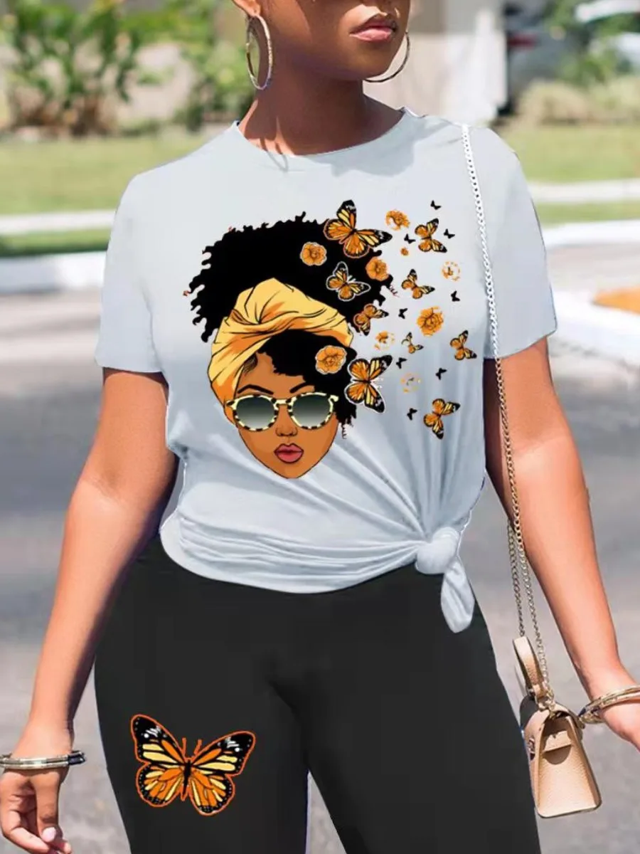 LW Plus Size women's clothing Butterfly Figure Print Shorts Set Summer Shirt Shorts Female casual tracksuit Two Piece Set
LW Plus Size women's clothing Butterfly Figure Print Shorts Set Summer Shirt Shorts Female casual tracksuit Two Piece Set