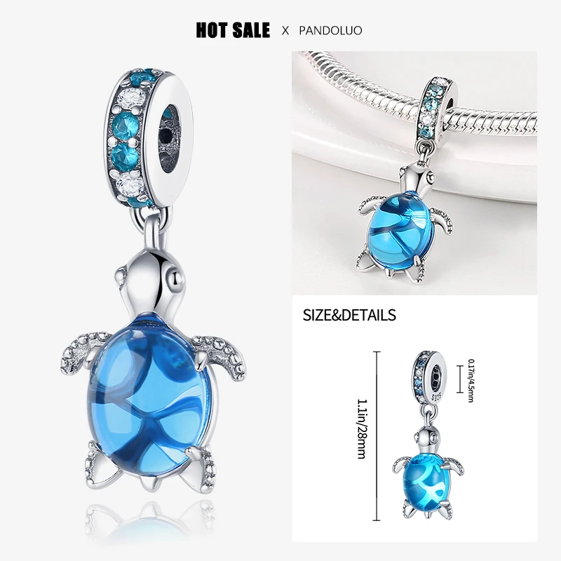 2024 Hot Sale Exquisite Murano Glass Turtle Charm Beads Fits Pandora Bracelet For Women Silver Pendant Beads Jewelry Gift 
2024 Hot Sale Exquisite Murano Glass Turtle Charm Beads Fits Pandora Bracelet For Women Silver Pendant Beads Jewelry Gift