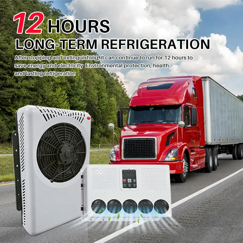 

Treeligo 10500BTU Parking Air Conditioning 24V 12V Electric Car Split Air Conditioner For RV Truck Tractor Camper Van Motorhome