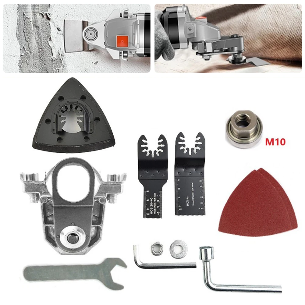 100 Type Angle Grinder Retrofit Tool Set Conversion Head Adapter M10 Thread Angle Grinder Convert Kit For Oscillating Tools
100 Type Angle Grinder Retrofit Tool Set Conversion Head Adapter M10 Thread Angle Grinder Convert Kit For Oscillating Tools