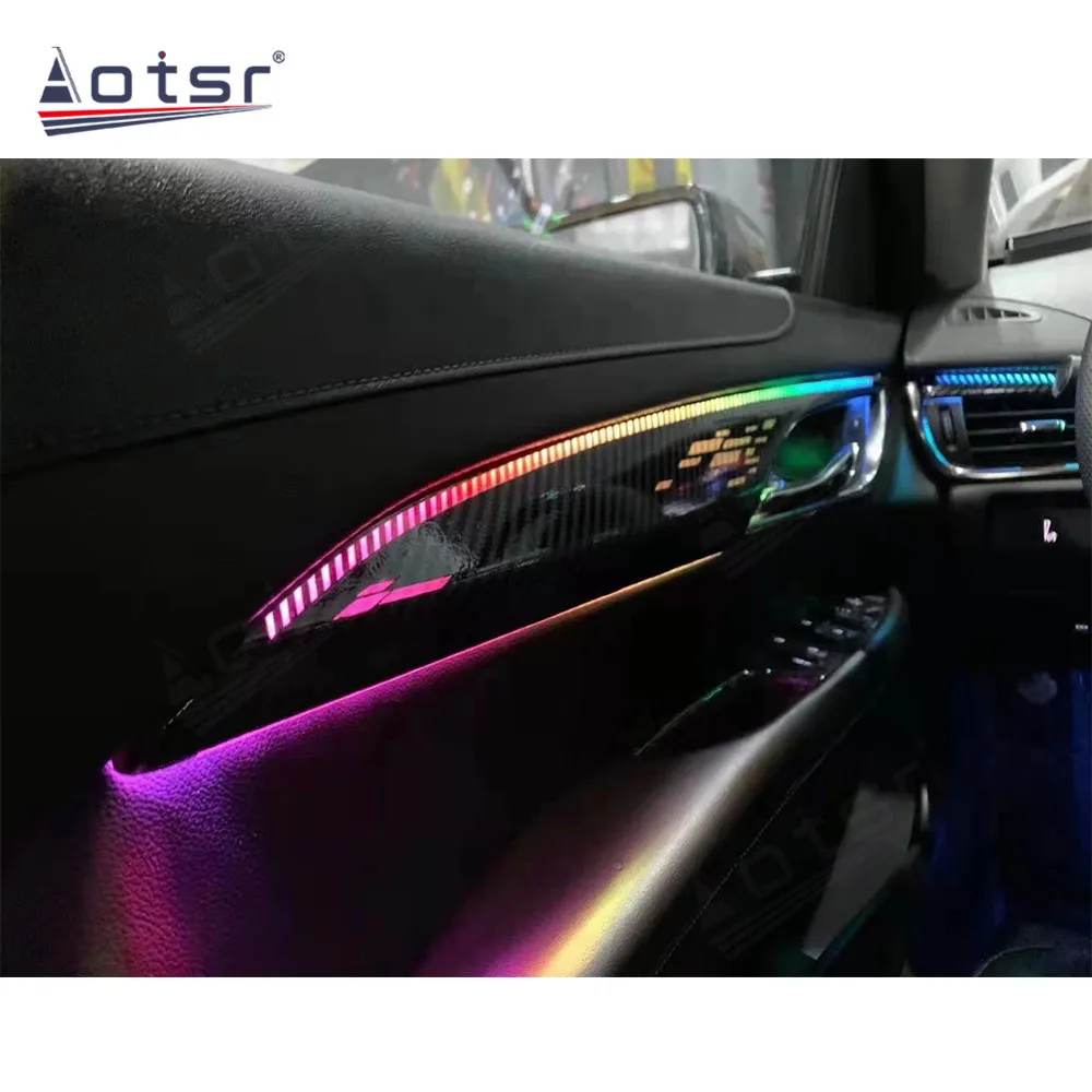 

Car LED Atmosphere Lights For Cadillac ATS Ambient Light Colors Changeable Contour Lamps Dashboard Control Interior Decoration