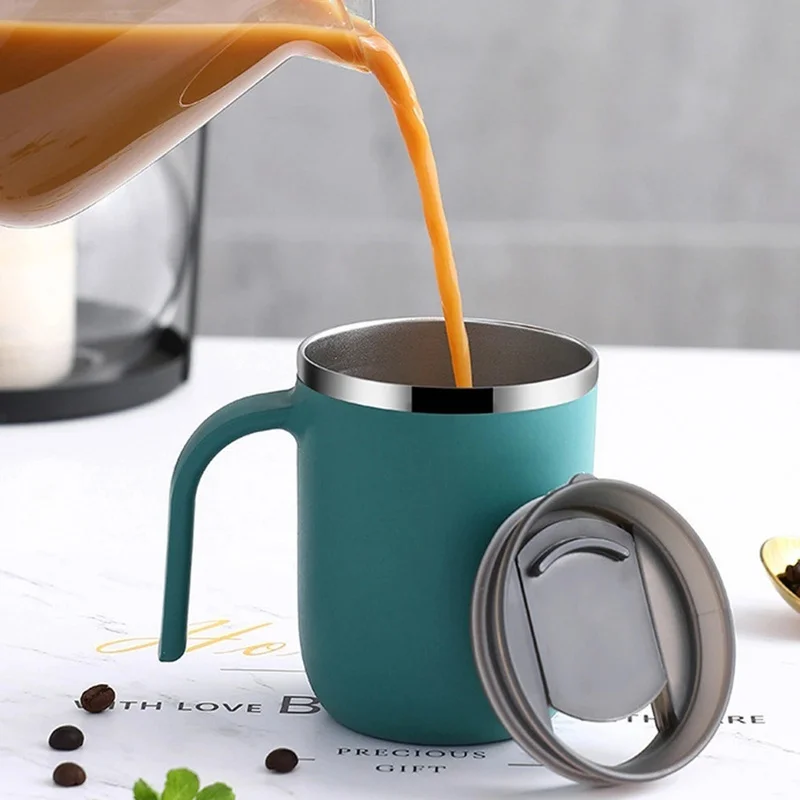 New Stainless Steel Mug Simple Coffee Milk Cup with Lid Insulated Large Capacity Milk Container Kitchen Accessories Coffee Cup
New Stainless Steel Mug Simple Coffee Milk Cup with Lid Insulated Large Capacity Milk Container Kitchen Accessories Coffee Cup