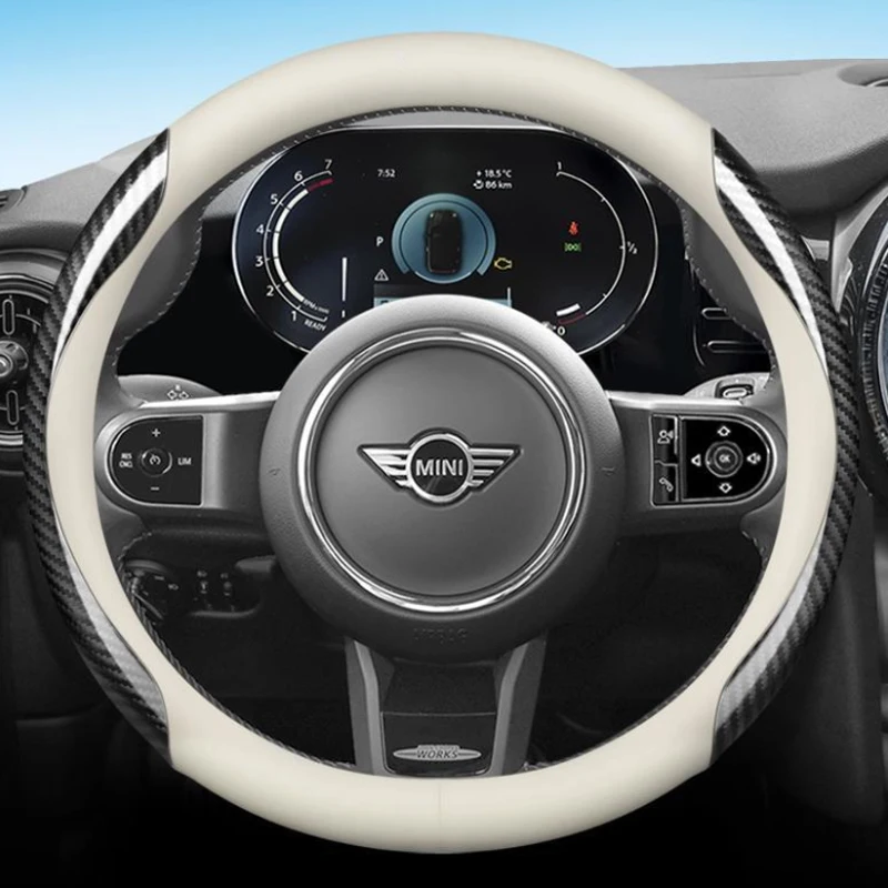 Leather Car Steering Wheel Cover For BMW Mini Cooper R56 Clubman Countryman R57 R58 Cabrio R60 R61 Auto interior Accessories
Leather Car Steering Wheel Cover For BMW Mini Cooper R56 Clubman Countryman R57 R58 Cabrio R60 R61 Auto interior Accessories