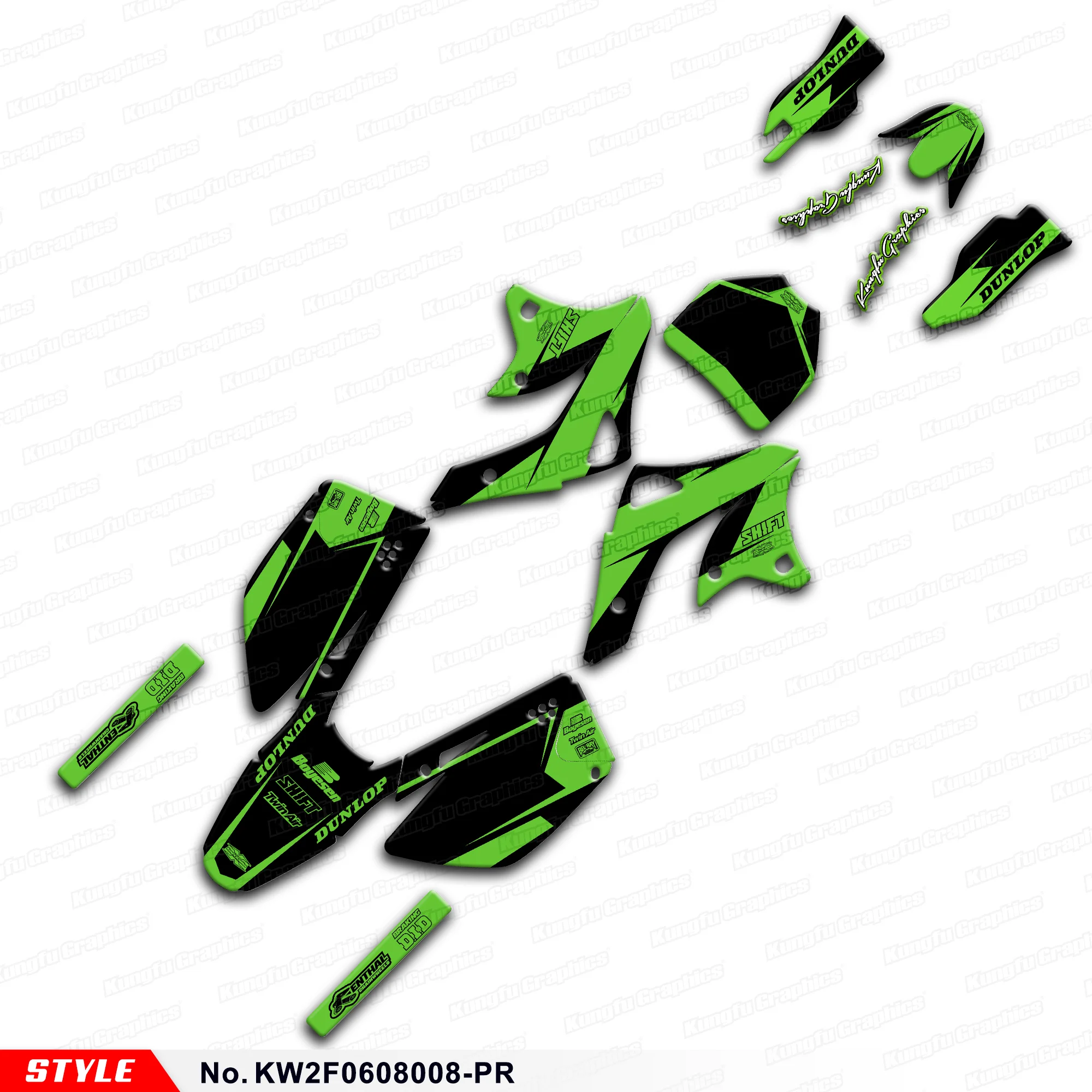 Мотоциклетные наклейки, УФ-стойкий винил для Kawasaki KX250F 2006 2007 2008, KW2F0608008-PR
Мотоциклетные наклейки, УФ-стойкий винил для Kawasaki KX250F 2006 2007 2008, KW2F0608008-PR