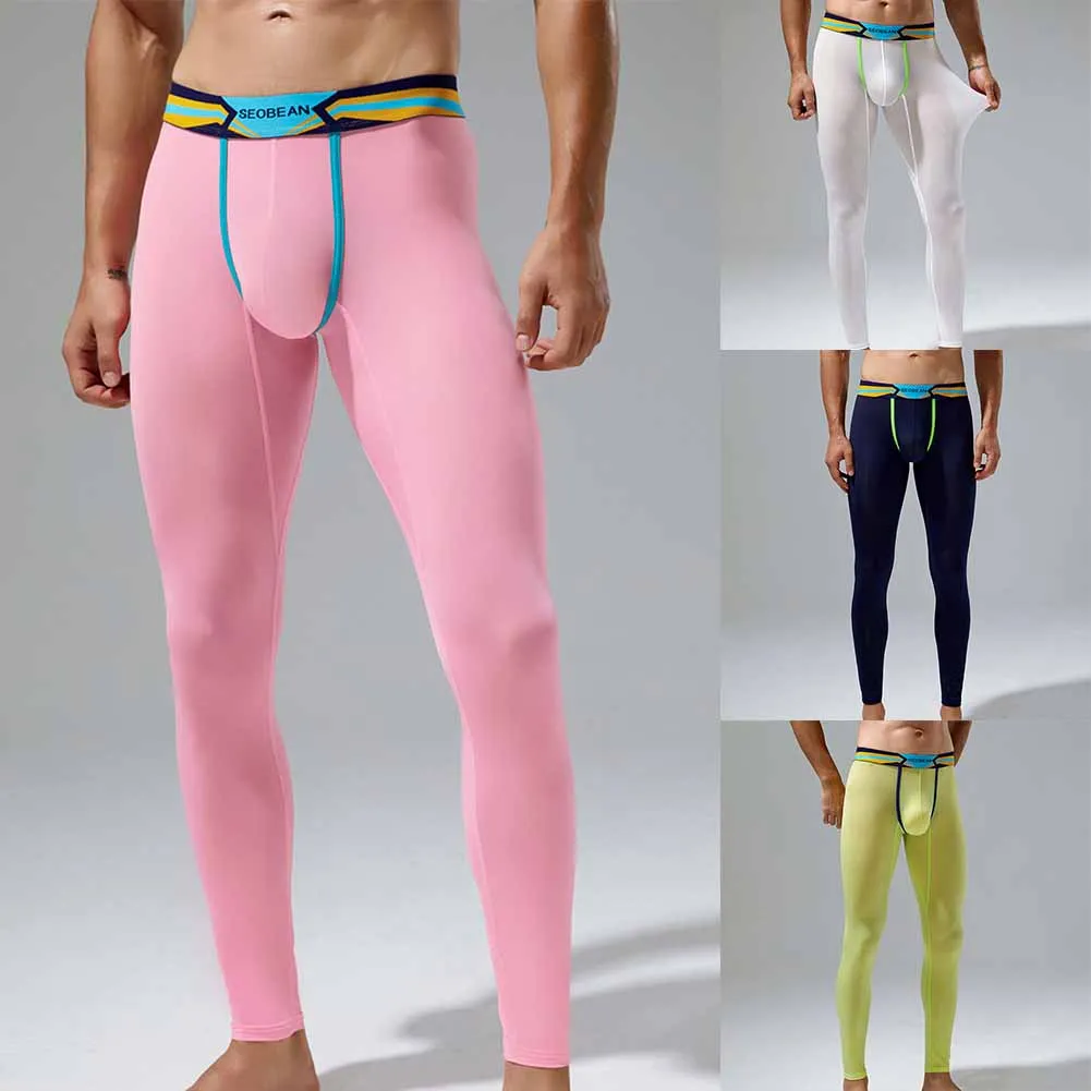 Mens Mesh Elastic Long Johns Sexy Thermal Underwear Bottoms Male Bugle Pouch Pant Transparent Man Lingerie Tight Legging Pants
Mens Mesh Elastic Long Johns Sexy Thermal Underwear Bottoms Male Bugle Pouch Pant Transparent Man Lingerie Tight Legging Pants