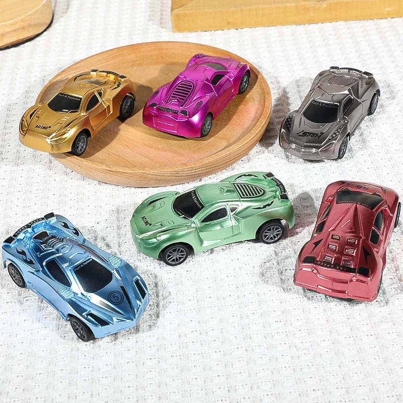

Детские развивающие игрушки, миниатюрная мультяшная пластиковая распылительная краска, имитация гоночного автомобиля, Игрушечная модель, креативная Веселая маленькая машина