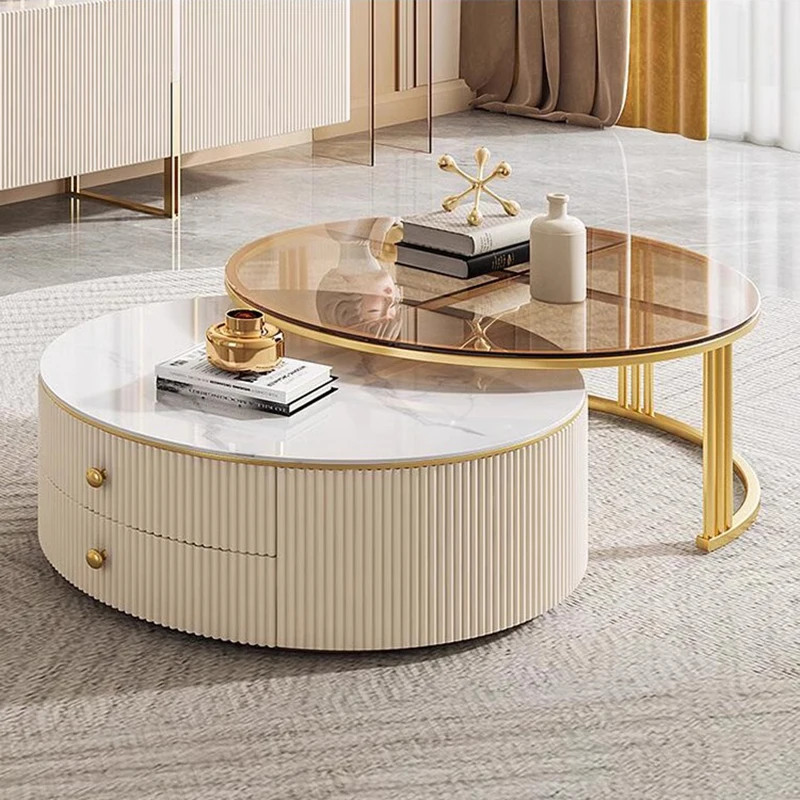 

Круглый Роскошный журнальный столик, минималистичный современный гостиная, удобные журнальные столики, центральный диван, боковой стол, домашняя мебель